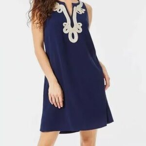 Lilly Pulitzer Cherlyn Soft Shift True Navy Dress Size 2